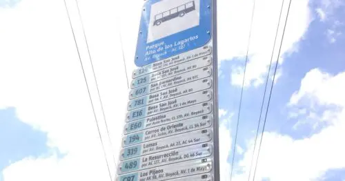 PARADERO SITP PARQUE ALTO DE LOS LAGARTOS  003A03